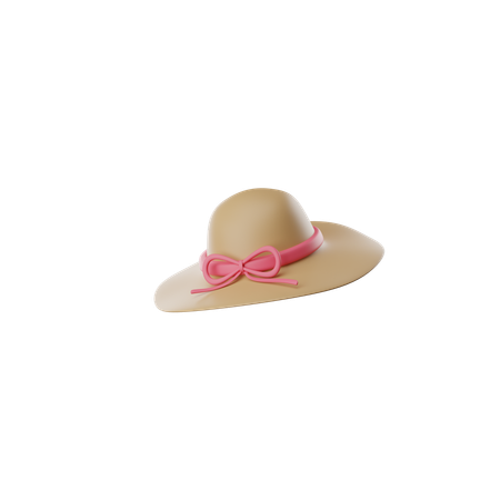 Beach Hat  3D Icon