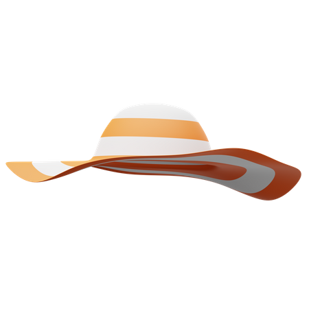 Beach Hat  3D Illustration