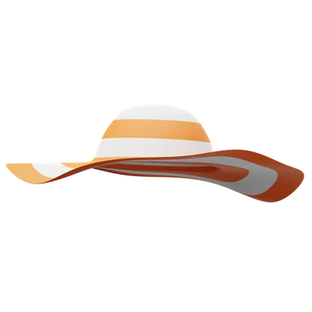 Beach Hat  3D Illustration