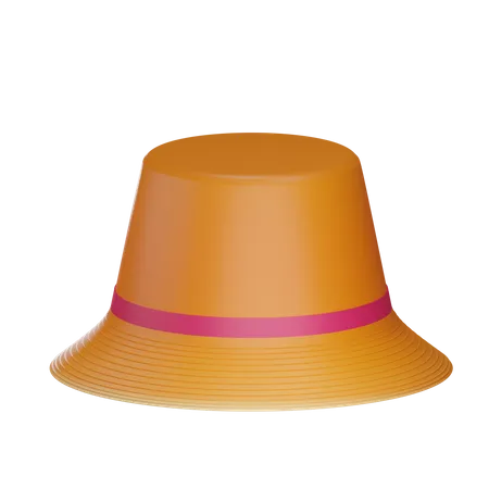 Beach Hat  3D Illustration