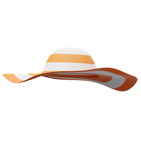 Beach Hat 3D Illustration