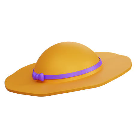 Beach Hat 3D Icon