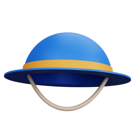 3 D Rendering Beach Hat Isolated 3D Icon