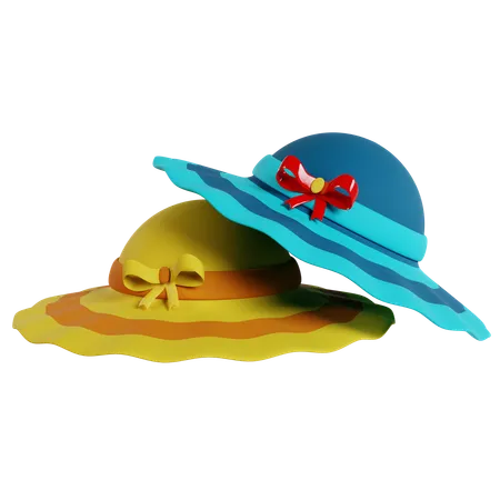 Beach Hats  3D Icon