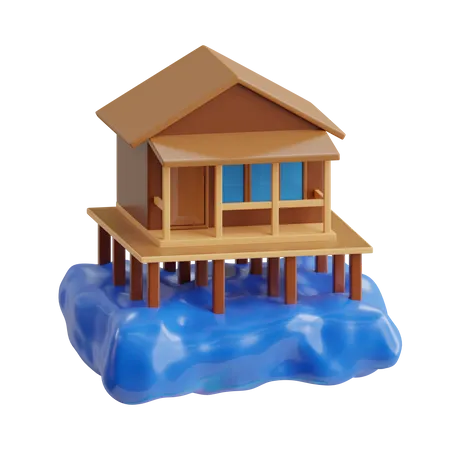 Beach House  3D Icon