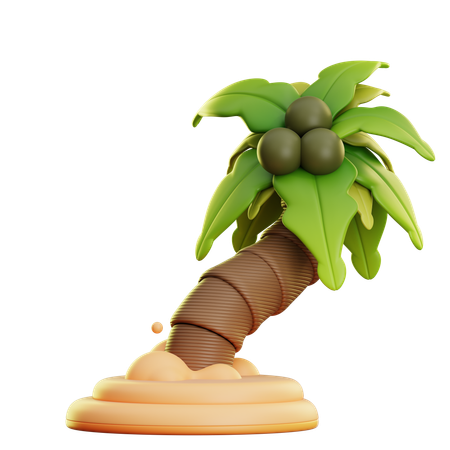 Beach Island  3D Icon