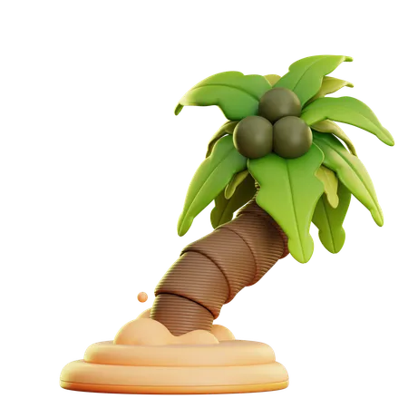 Beach Island  3D Icon