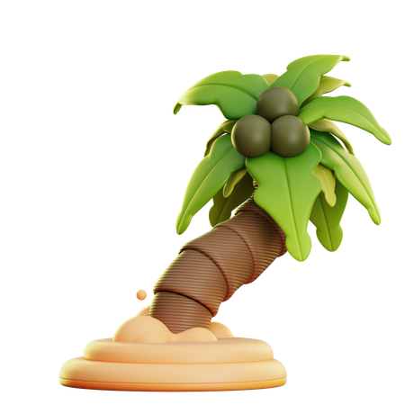 Beach Island  3D Icon