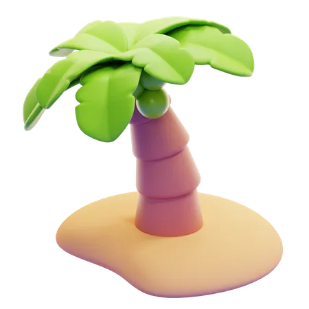 BEACH ISLAND  3D Icon