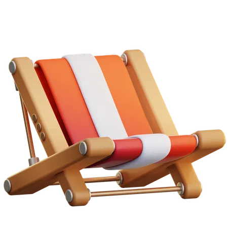 Beach Lounge Chair  3D Icon