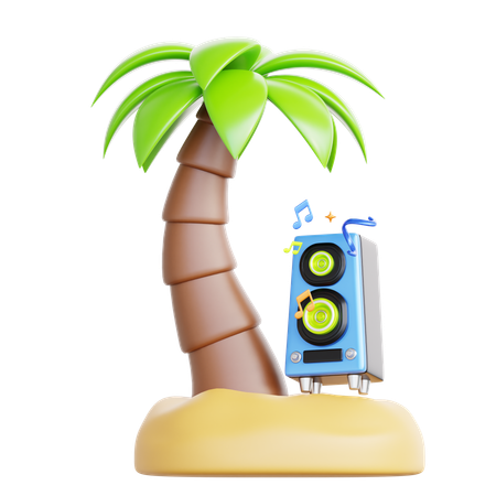 Beach party  3D Icon