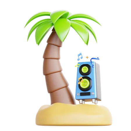 Beach party  3D Icon