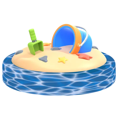 Beach Sand  3D Icon