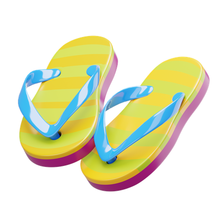 Beach Sandals  3D Icon