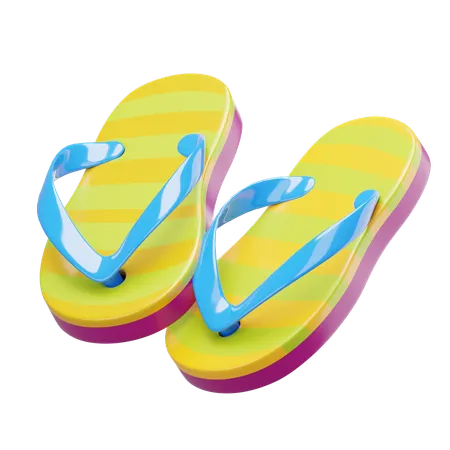 Beach Sandals  3D Icon