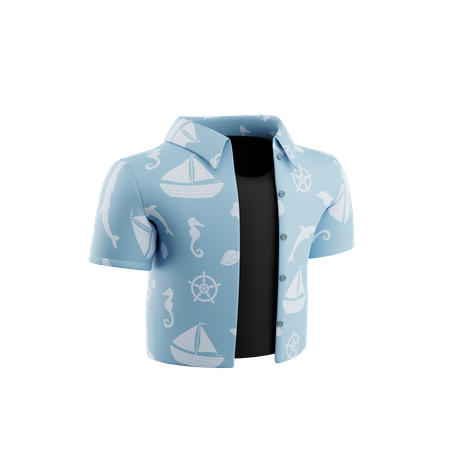 Beach Shirt  3D Icon