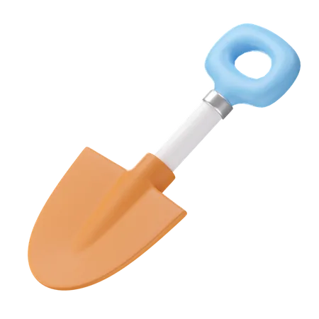 Beach Shovel 3D Icon