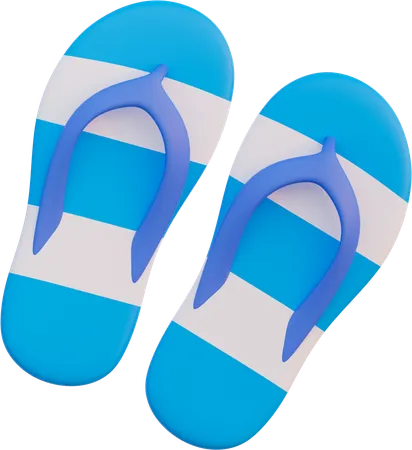 Beach Slipper  3D Icon