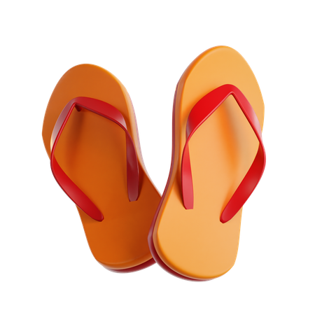 Beach Slipper  3D Icon