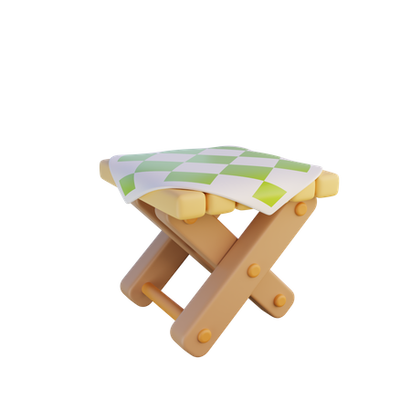 Beach Table  3D Icon