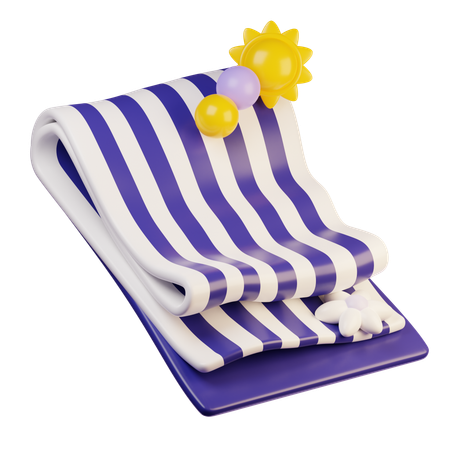 Beach towel  3D Icon