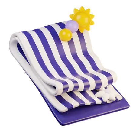 Beach towel  3D Icon