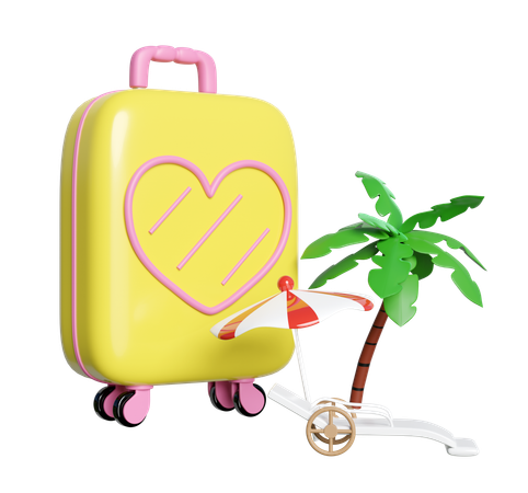 Beach Travel  3D Icon