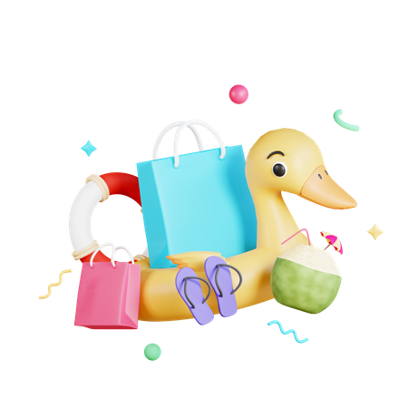 Beach Travel  3D Icon