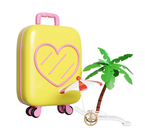 Beach Travel  3D Icon