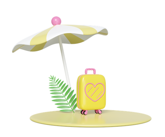 Beach Travel  3D Icon