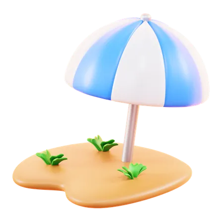 해변 우산  3D Icon