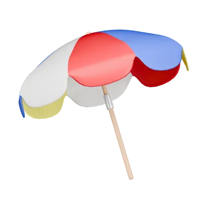 Beach Umbrella 3 D Icon 3D Icon