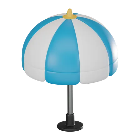 Beach Umbrella Perfect For Summer Themed Designs Travel Ads And Beach Vacation Promotions 3 D Render Illustration 3D Icon