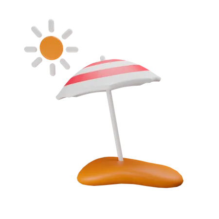 Beach Umbrella  3D Icon