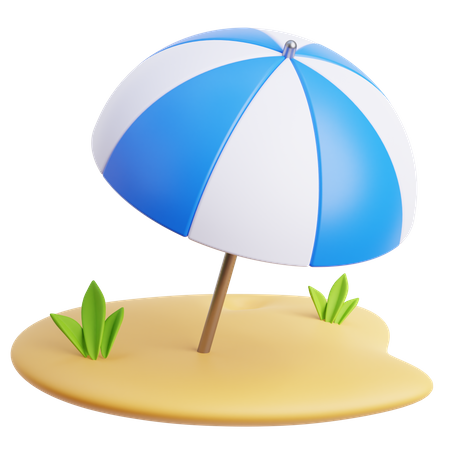 Beach Umbrella  3D Icon