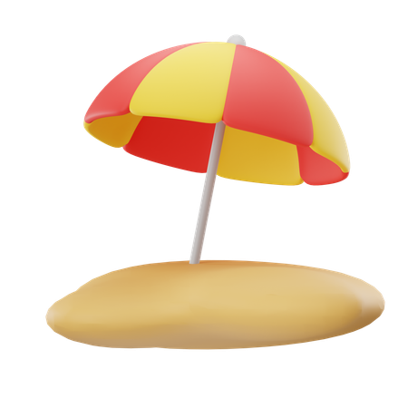 Beach Umbrella  3D Icon