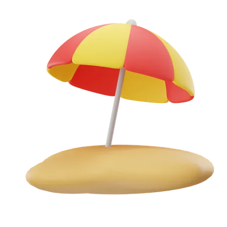 Beach Umbrella  3D Icon