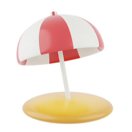 Beach Umbrella  3D Icon