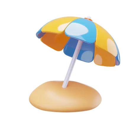 Beach Umbrella  3D Icon