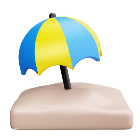 Beach Umbrella  3D Icon