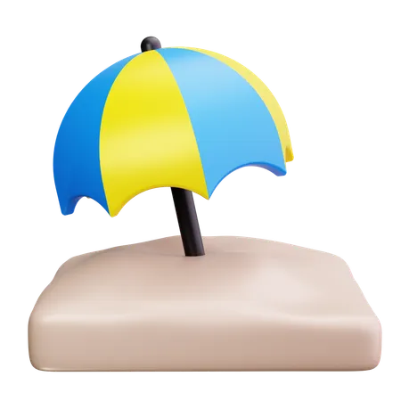 Beach Umbrella  3D Icon