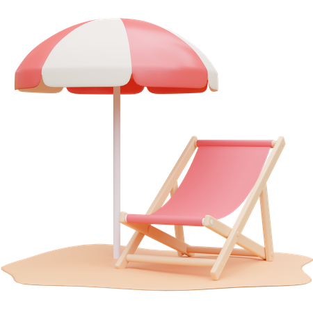 Beach Umbrella  3D Icon