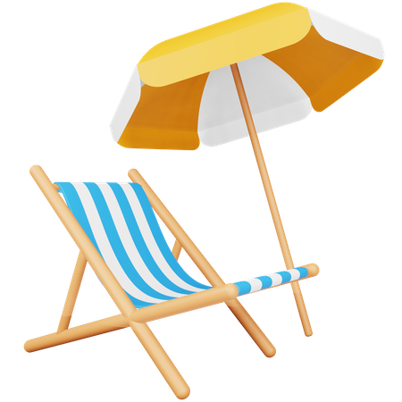 Beach Umbrella  3D Icon