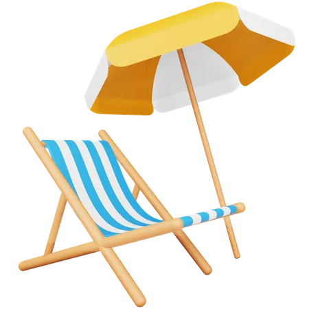 Beach Umbrella  3D Icon