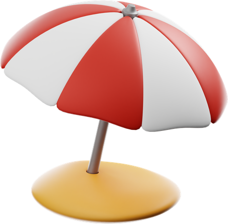 Beach Umbrella  3D Icon