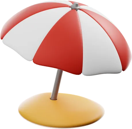 Beach Umbrella  3D Icon