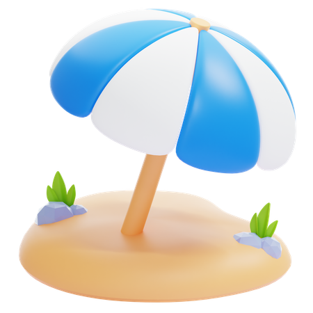 BEACH UMBRELLA  3D Icon