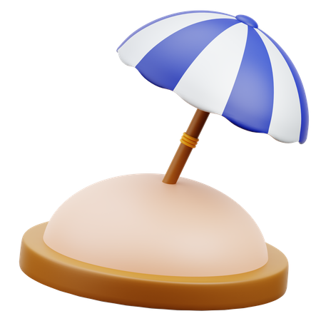 Beach Umbrella  3D Icon