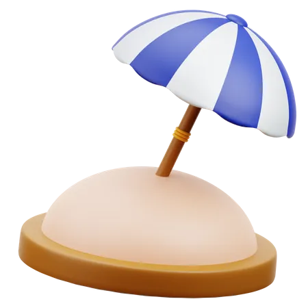 Beach Umbrella  3D Icon