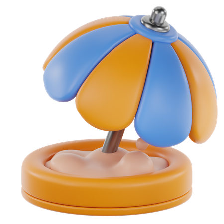 Beach Umbrella  3D Icon